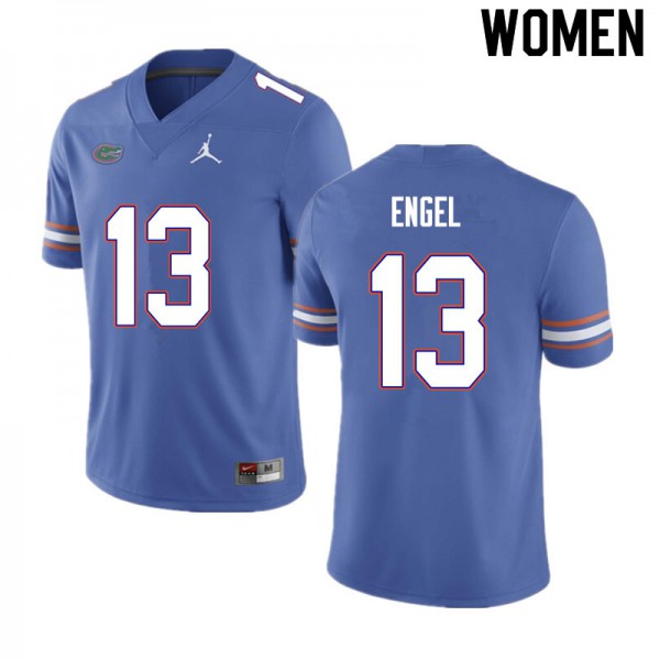 Women #13 Kyle Engel Florida Gators College Football Jerseys Blue
